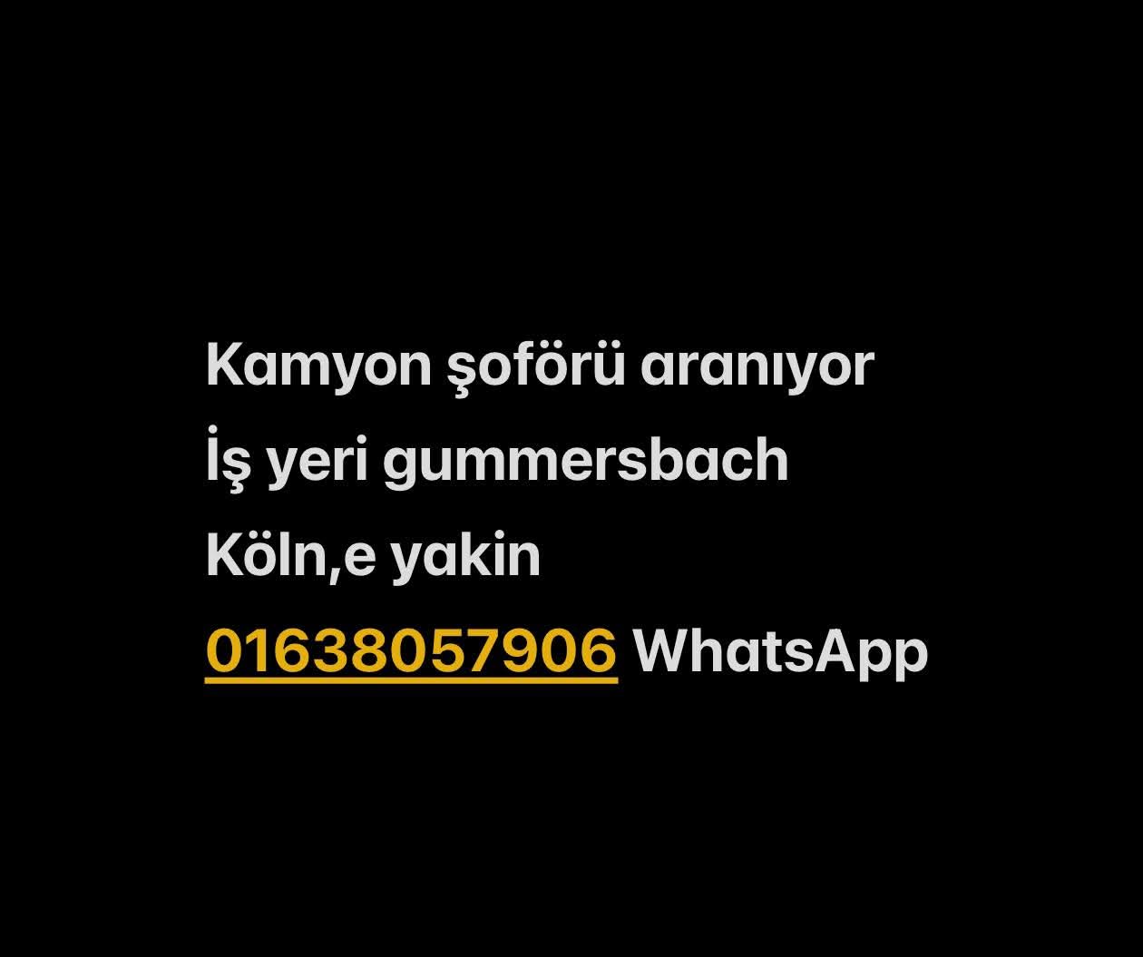 Kamyon şoförü aranıyor.