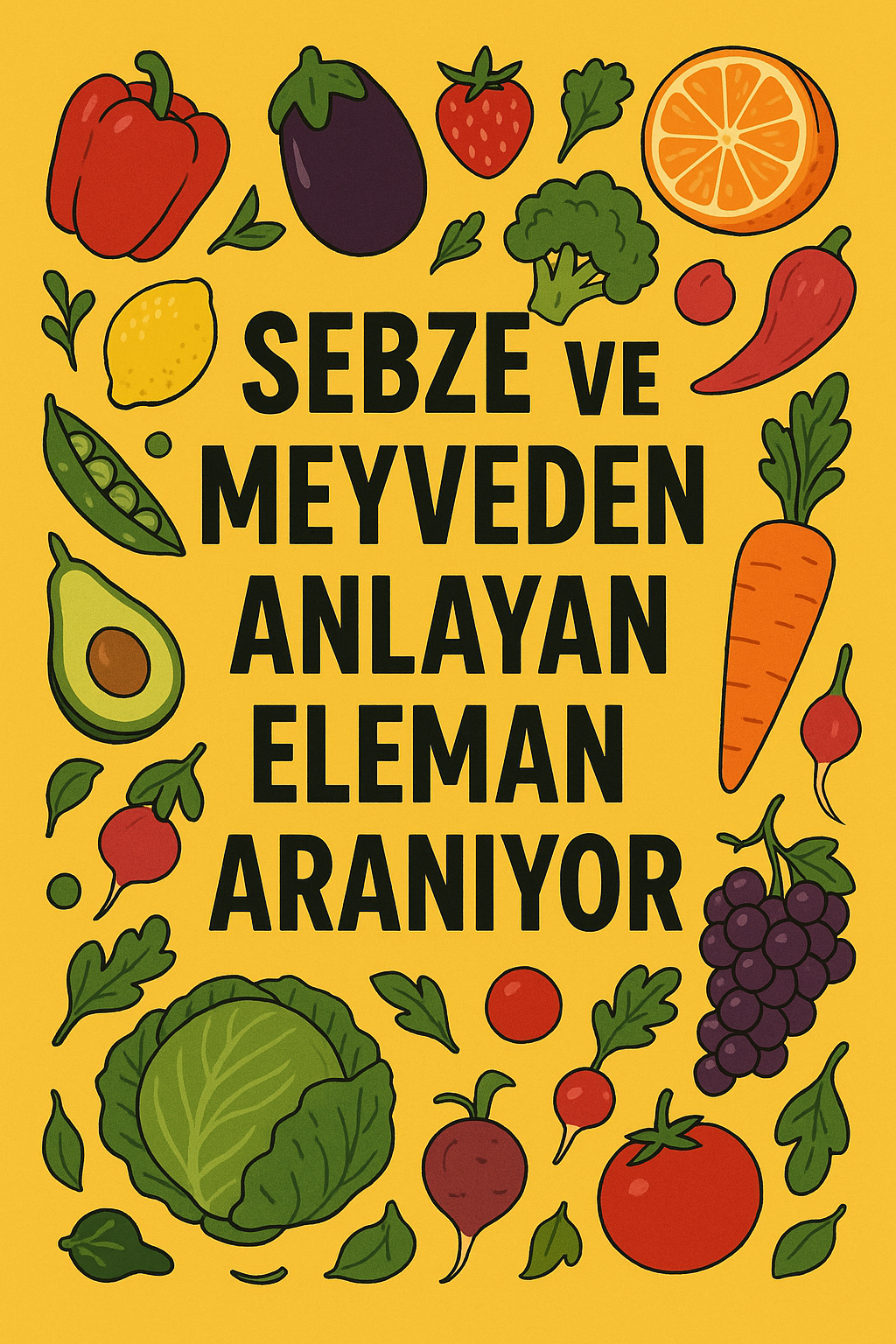 Hamburg daki işyerimze sebze ve meyveden anlayan eleman aranıyor.