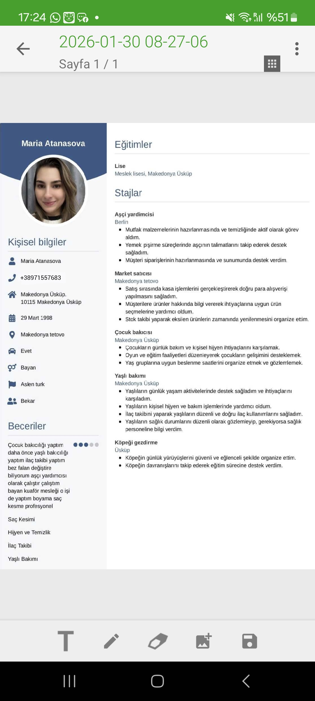 Aşçiyim almanya da is ariyorum