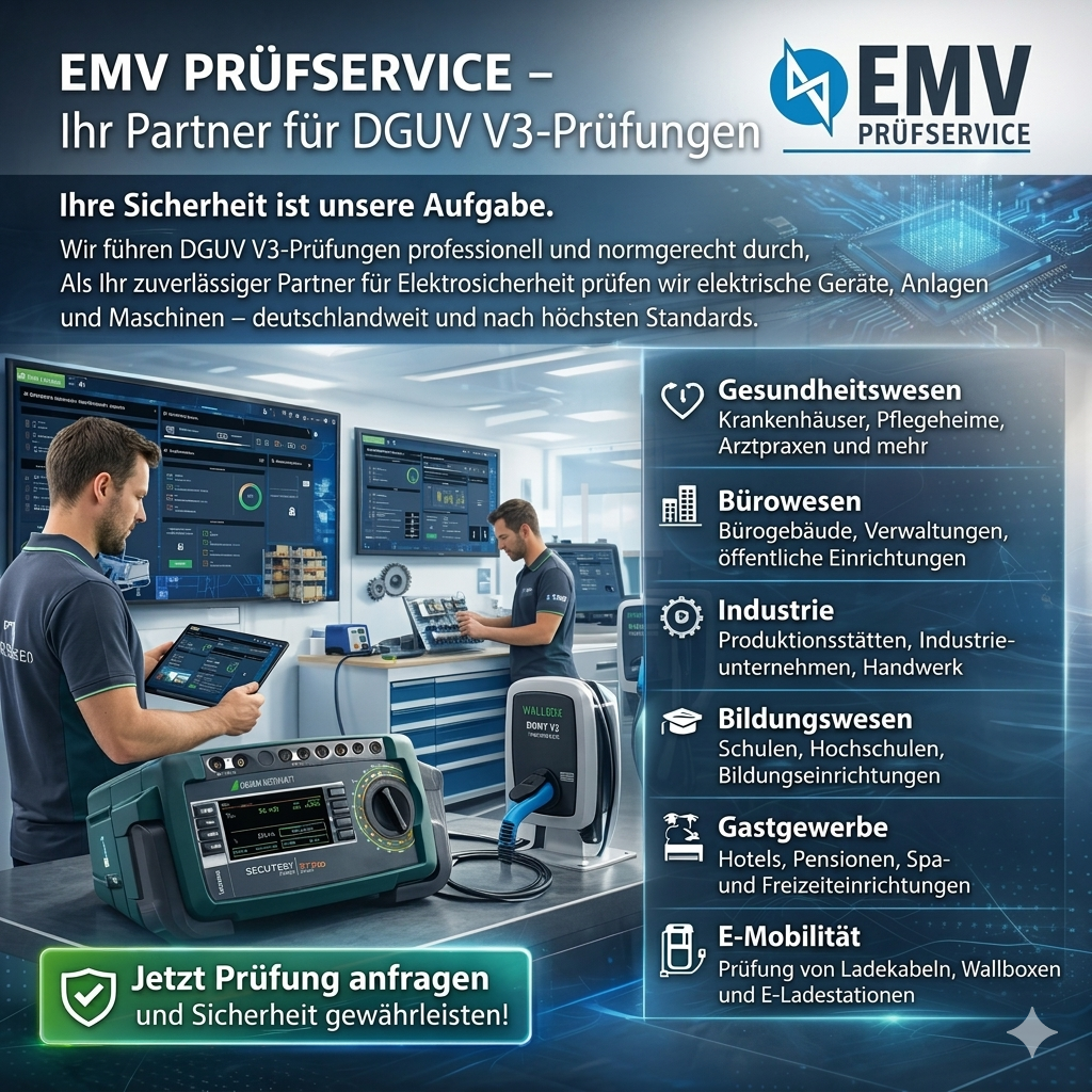 DGUV V3 Prüfung ortsveränderliche elektrische Geräte 3 € VB