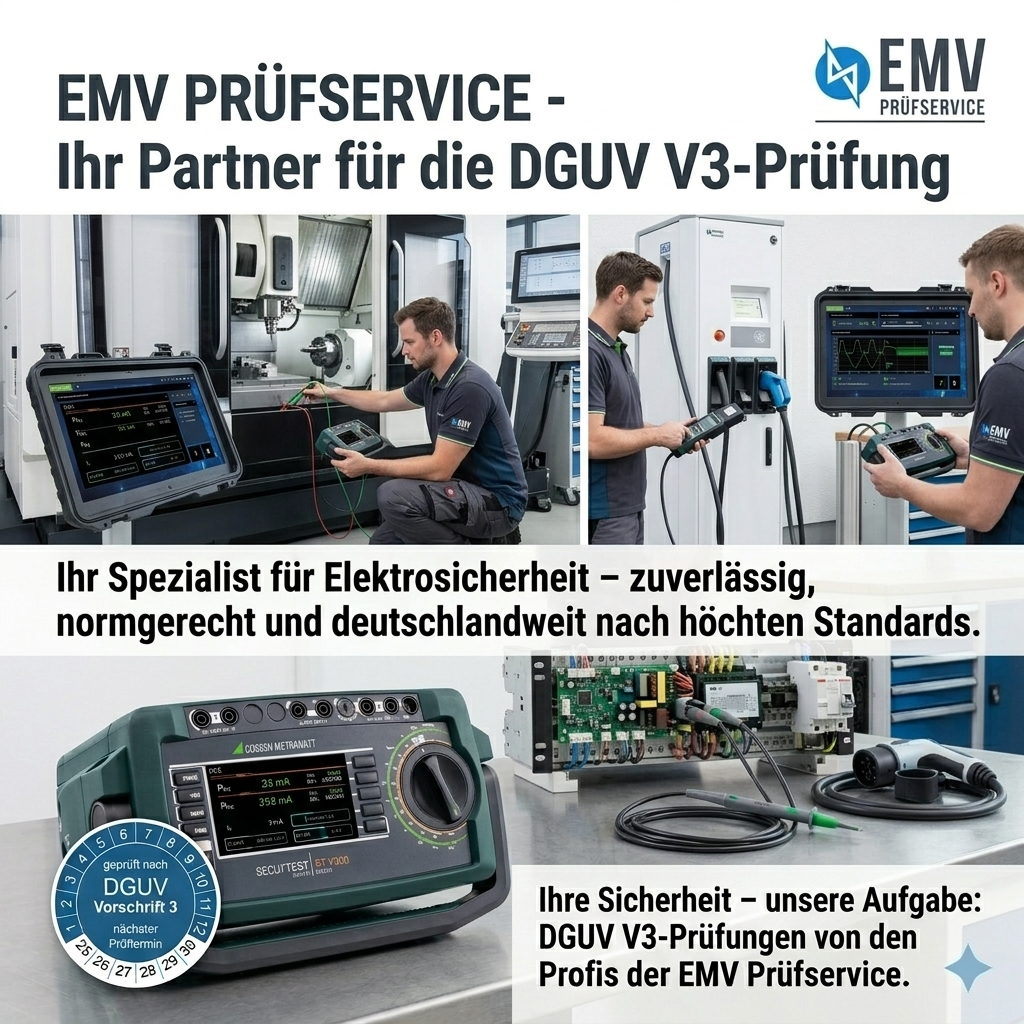 DGUV V3 Prüfung ortsveränderliche elektrische Geräte 3 € VB